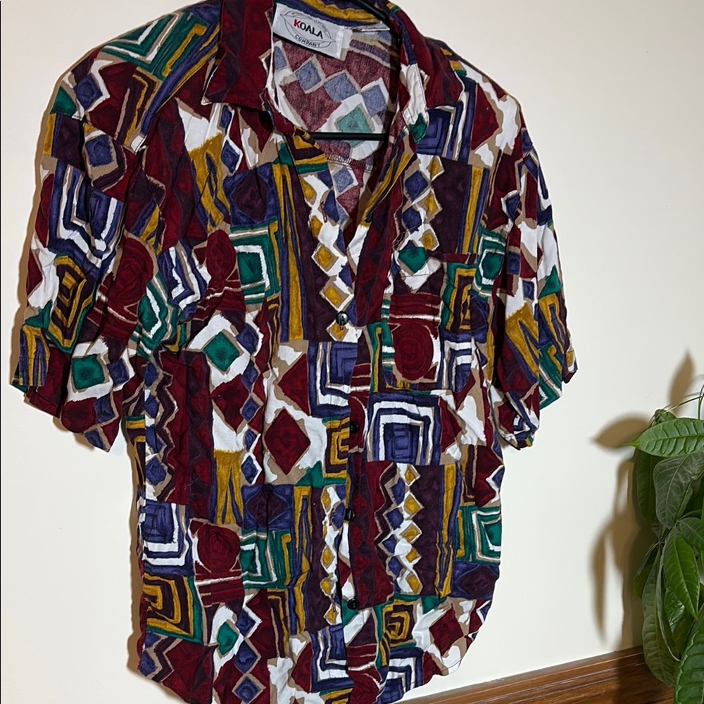 Vintage Multicolor Geometric Shirt